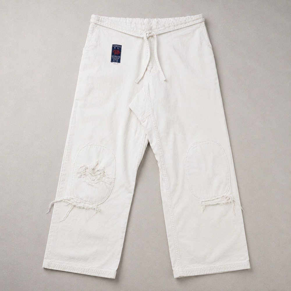 Vintage Kamikaze Instructor Karate Pants Mens 5 Martial Arts Cotton Distressed